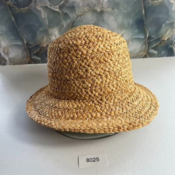 Nine & Company Rattan Raffia Straw Beach Sun Hat - Picture 4 of 9